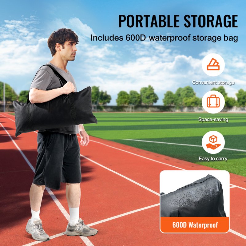Portable Baseball & Softball Safety Net with Carrying Case - 7x7 ft Pitching Screen