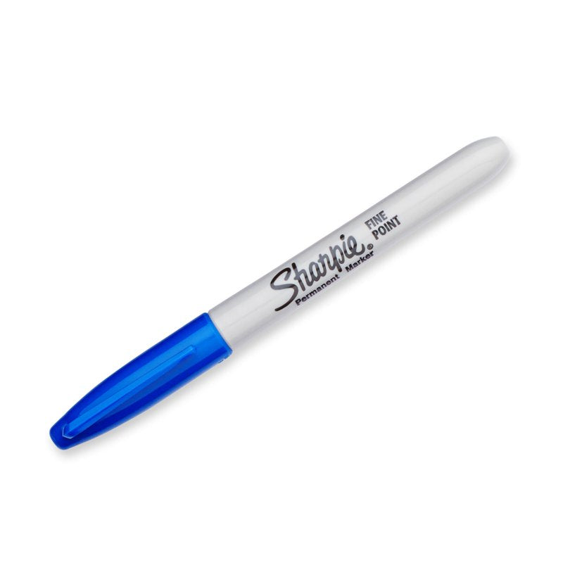 Permanent Markers Fine Point Blue 36 Pack - Vibrant, Quick-Drying Ink