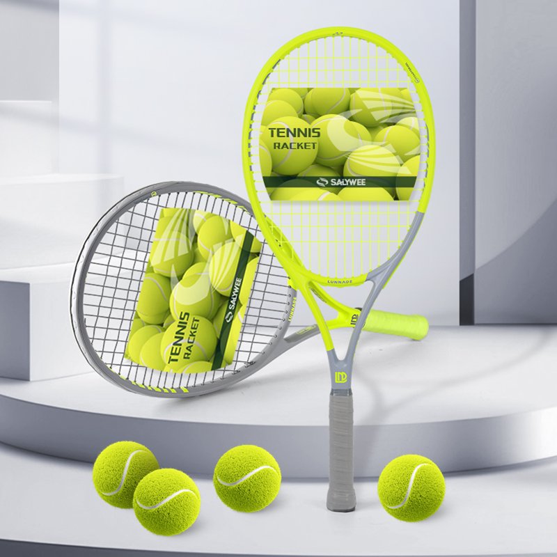 Pro-Grade Carbon Fiber & Aluminum Tennis Racket with Free Bag - Lightweight & Shock Absorbing for Adults