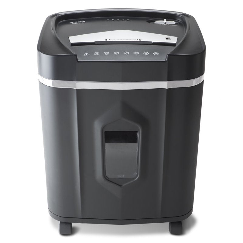 16-Sheet Crosscut Paper & CD Shredder with Pullout Basket - Anti-Jam, 30 Min Duty Cycle