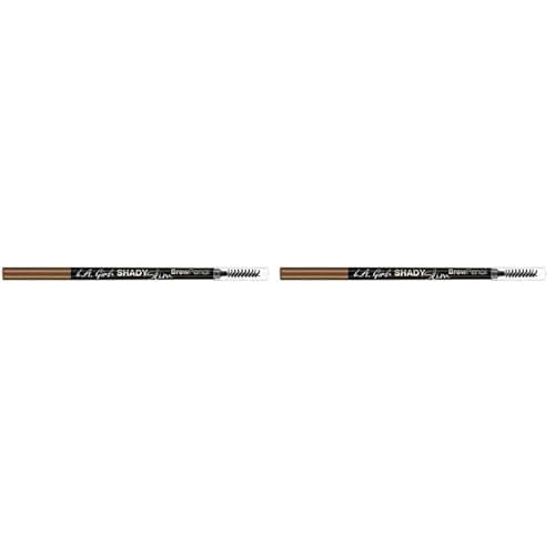 L.A. Girl Shady Slim Brow Pencil, Taupe GB352 (Pack of 2)