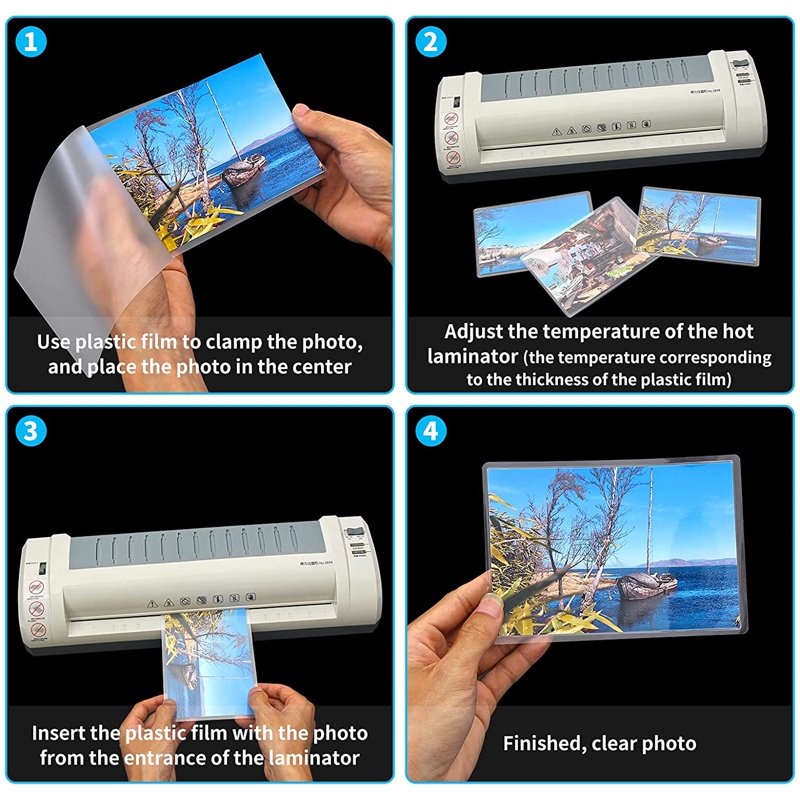 150 Pcs Thermal Laminating Pouches Clear Photo & Document Protectors 2Mil