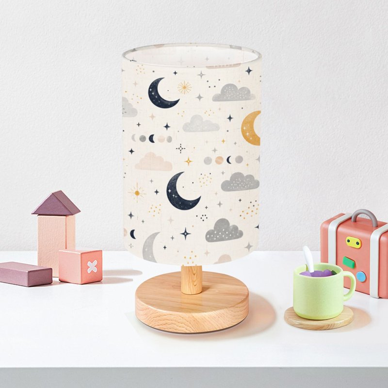 Dimmable Kids Nightstand Table Lamp with 16 Color Options and Remote
