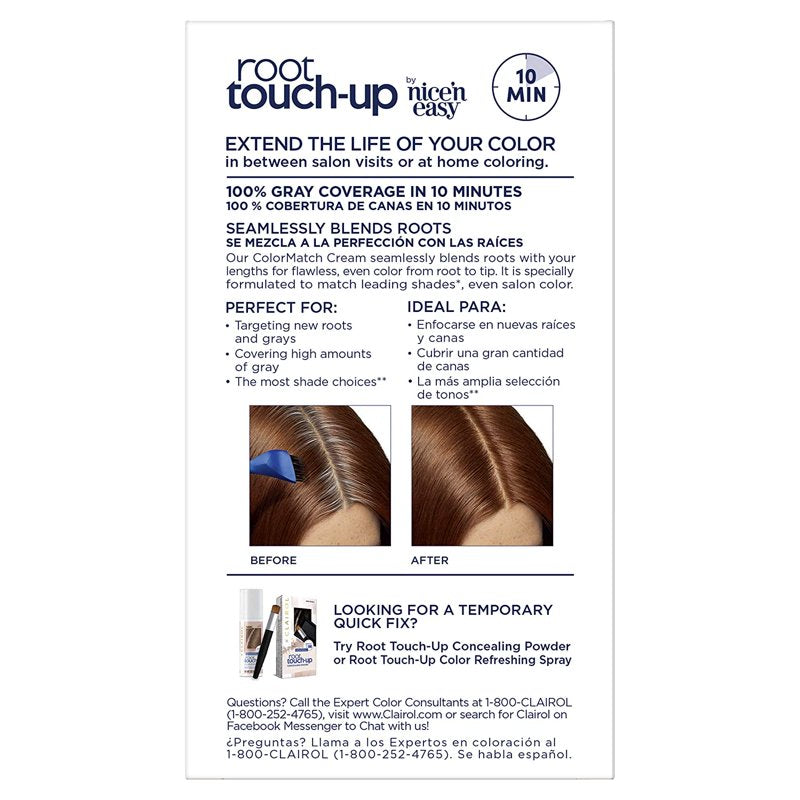 Hair Color Dye Kit - Permanent Root Touch-Up & Multiple Shades Options