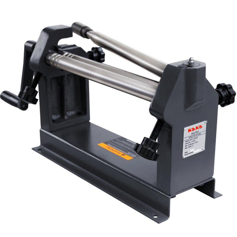 Manual Sheet Metal Roller Machine 12 Inch Capacity for Steel Aluminum Copper