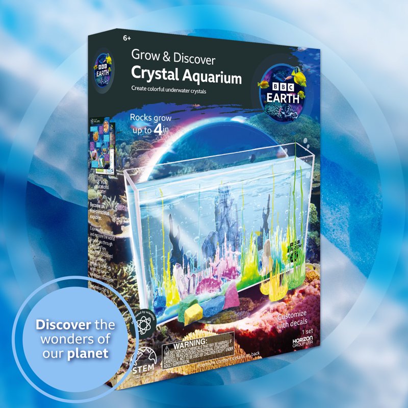 Kids Crystal Aquarium Kit - STEM Science Experiment Set for Ages 6+