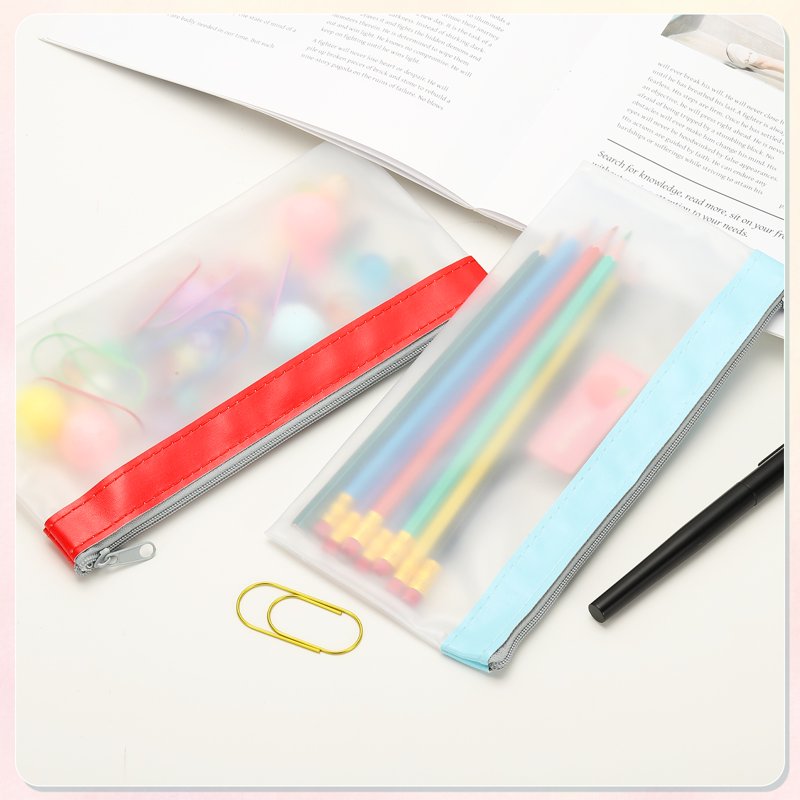 8.5x4 Inch Waterproof PVC Money Bags with Zipper - 8 Pack Clear Cash Deposit Pouches for Coins, Checks, Cosmetics, and Documents