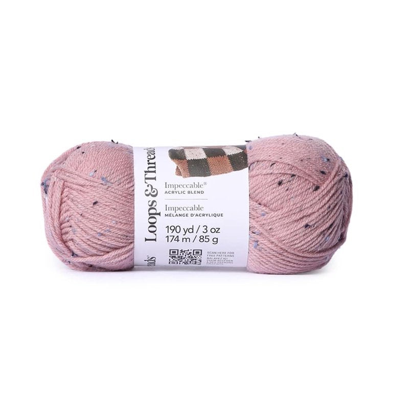 Medium Weight Tweed Yarn Pack for Knitting Crochet & Weaving - 18 Skeins