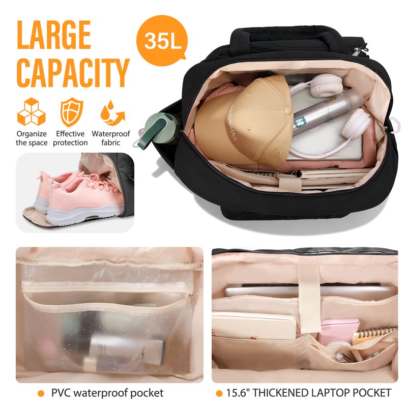 Women's Tennis Bag with Shoe Compartment & Racket Storage - Lightweight Sports Bag for Tennis & Pickleball