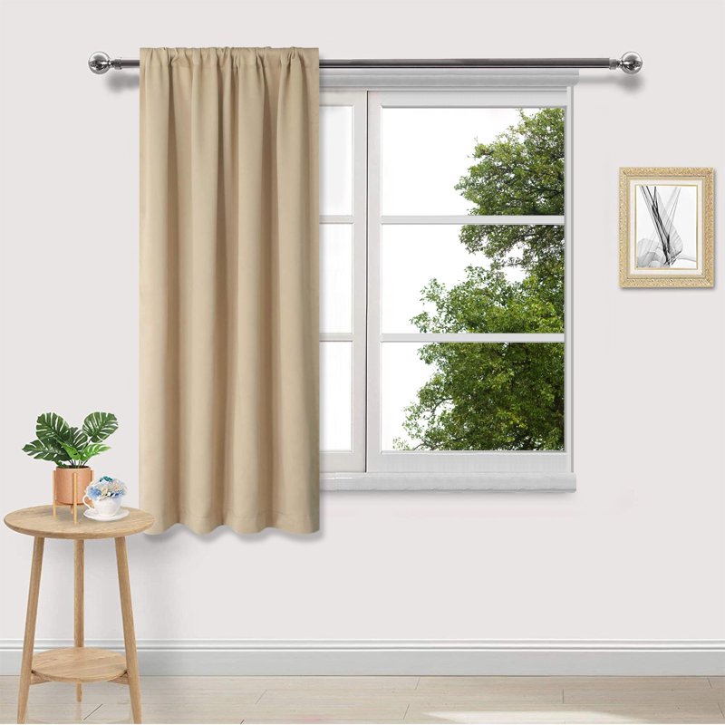 Blackout Thermal Insulated Curtains for Bedroom and Living Room - 1 Panel - Multiple Colors