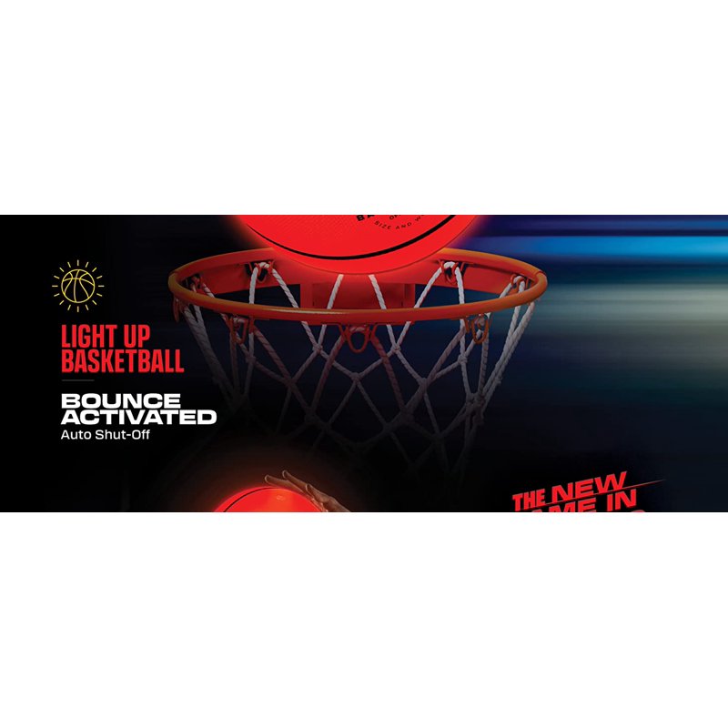 Glow-in-the-Dark Basketball - Light Up Night Sports Toy for Kids & Teens