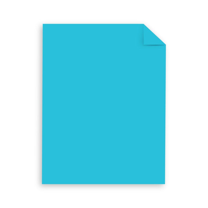 Vibrant Colored Cardstock Sheets for Crafts and Office Projects - 8.5 x 11, 65 lb, Lunar Blue, Pack of 50