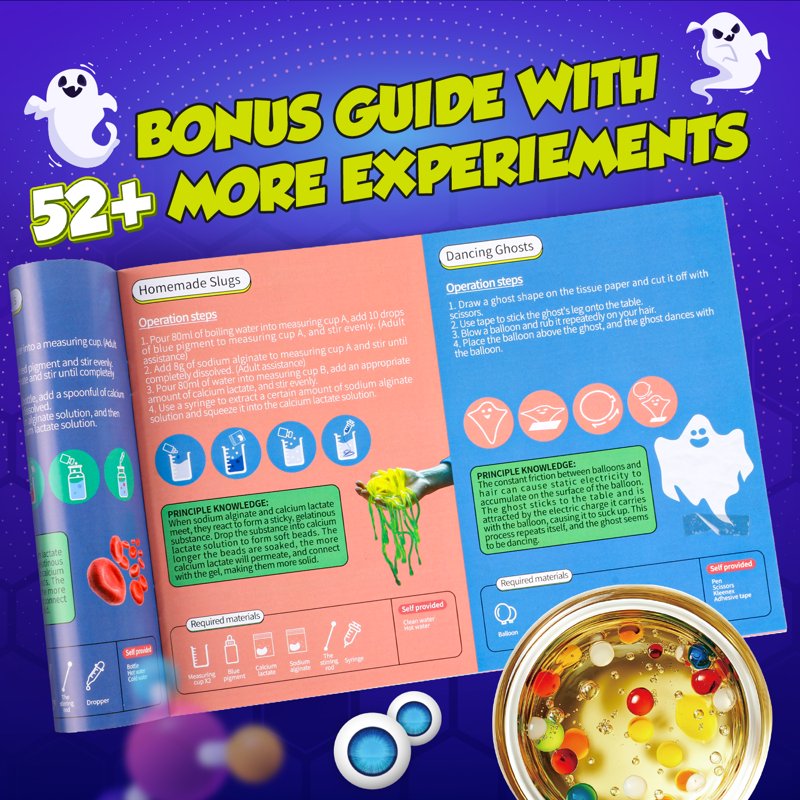 Kids STEM Science Kit with 52+ Experiments Educational Toys for Ages 4-12