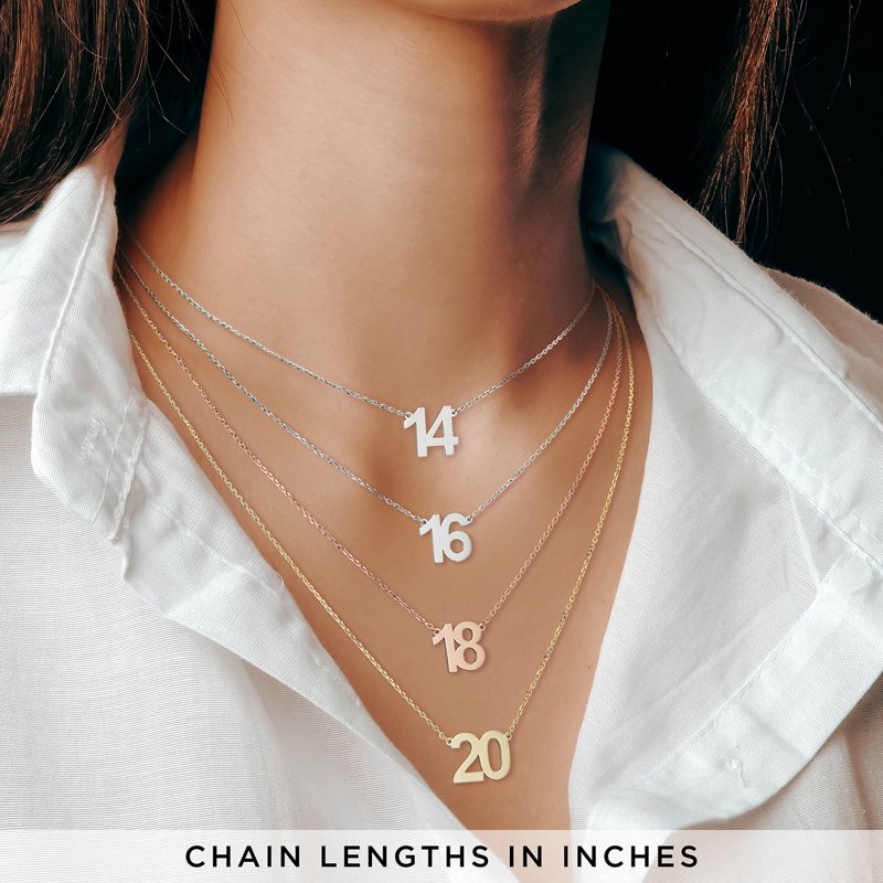 Personalized Name Necklace - Medium Bold Script Pendant in Rose Gold, Gold, Silver