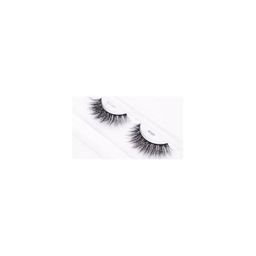 Gold Star False Eyelashes, 18mm Strip Lashes with Holographic Accents, Dramatic Fluffy Design (Gold Stars)