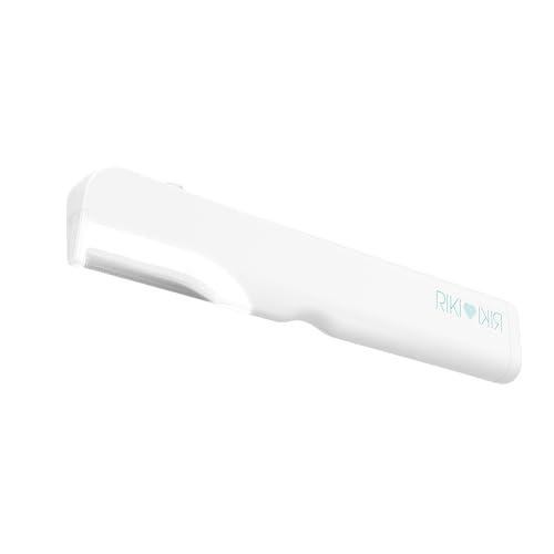 RIKI Ex Fuzz Off Dermaplaning Facial Tool, Stainless Steel Facial Razor for Peach Fuzz Removal & Gentle Exfoliation, At-Home Dermaplaning Tool for Smooth, Makeup-Ready Skin