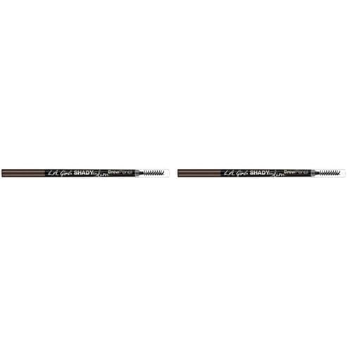 L.A. Girl Shady Slim Brow Pencil, Brunette GB357 (Pack of 2)