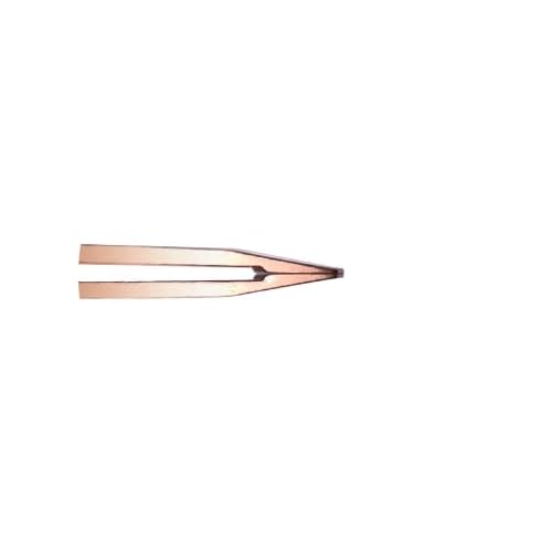 Grip Tweezer Slanted Tip Rose Gold R1 ? Precision Stainless Steel Tweezers for Eyebrow Shaping & Facial Hair Removal ? Salon-Quality Rose Gold Finish with Slanted Tip