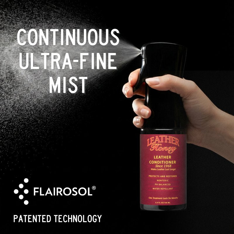 Leather Conditioner Spray - Non-Toxic, pH Balanced, 5.4 Fl Oz