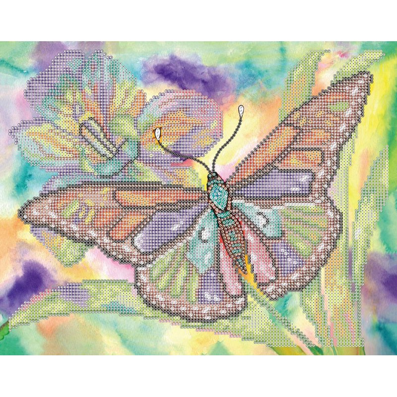 Watercolor Butterfly Diamond Painting Kit - Sparkling Art Craft for Adults & Kids
