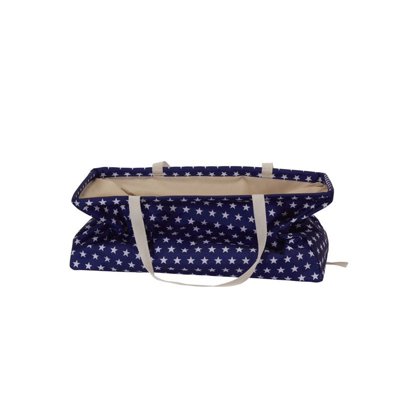 Water-Resistant Canvas Utility Tote with Handles - Large Storage Organizer