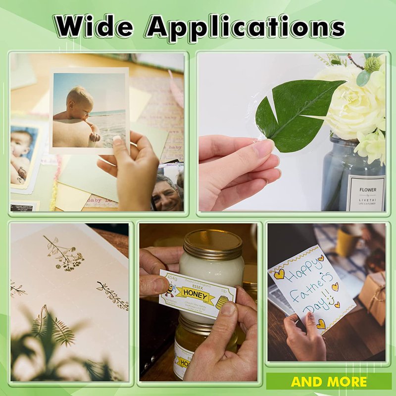 Self-Adhesive Laminating Sheets 9x12 Inches Clear Waterproof Protectors