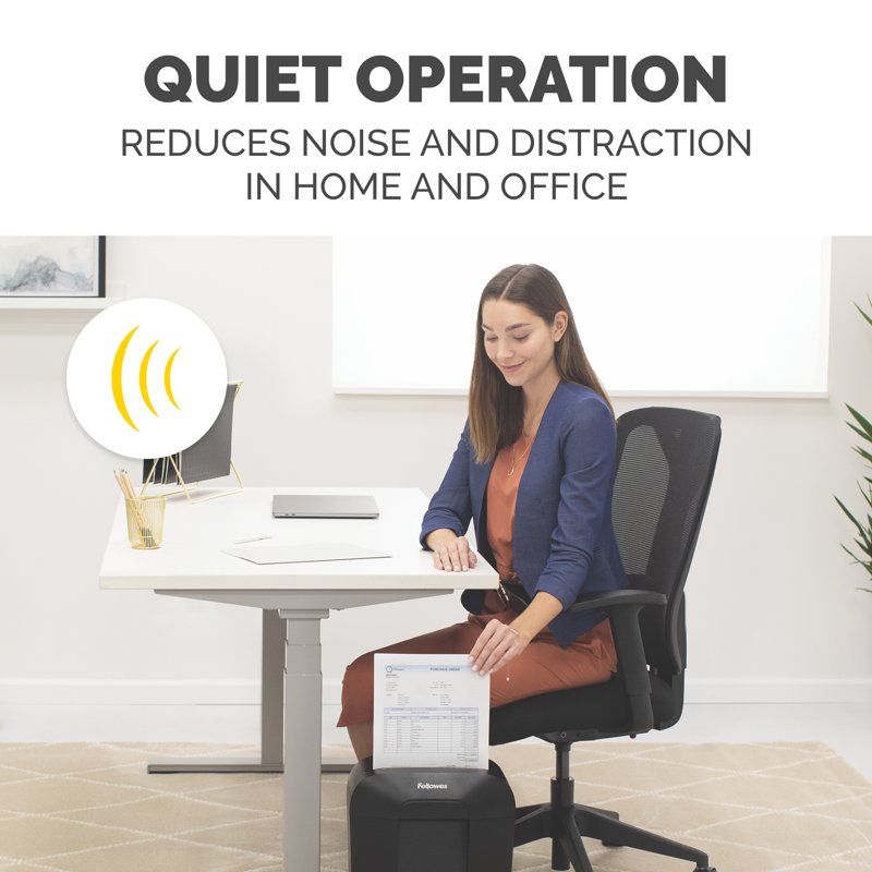 Micro Cut Paper Shredder 8 Sheets Office Security Shredder for Confidential Documents