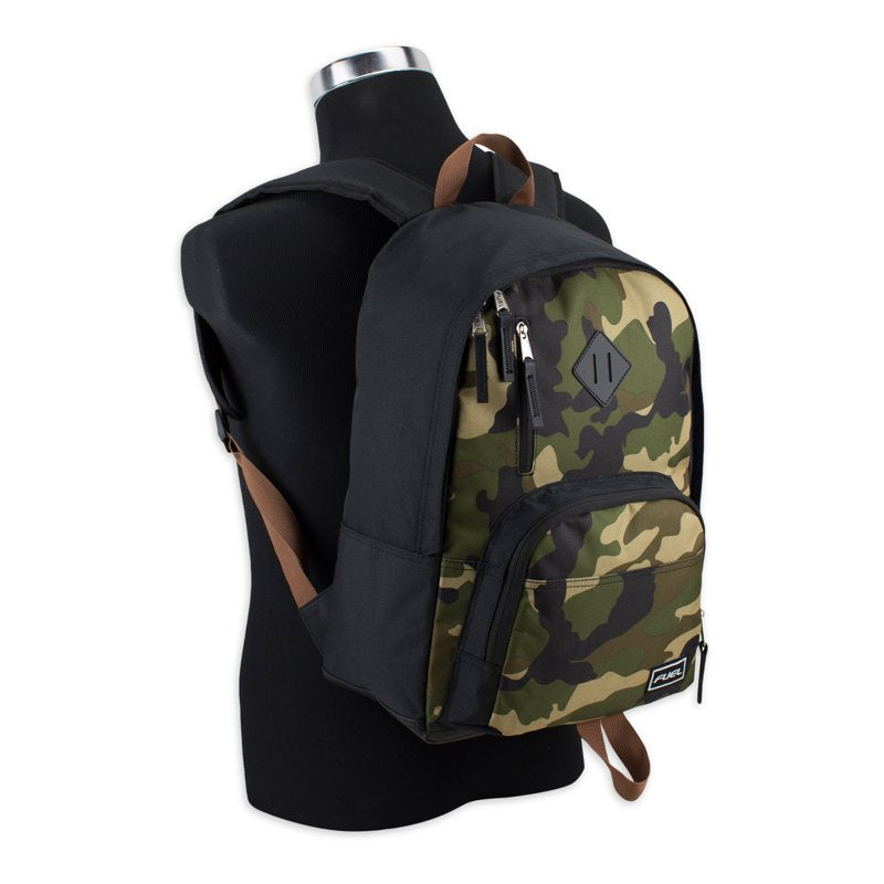 Unisex Classic Legend Backpack with Camouflage Design, Laptop & Travel Storage
