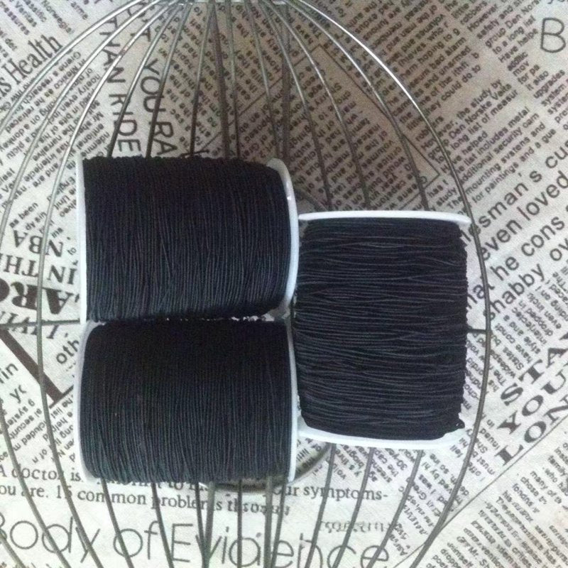 Black Nylon Craft Cord 100 Yards for Jewelry Beading DIY Knots & Crafts