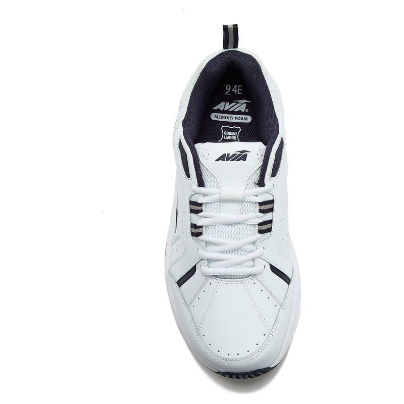 Men's Walking Shoes - Casual Lace-Up Sneakers with Gel Footbed and Non-Marking Outsole