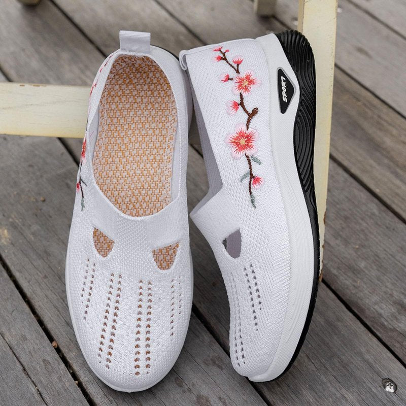 Orthopedic Women’s Slip-On Running Shoes with Arch Support Breathable Mesh - Non-Slip Casual Sneakers