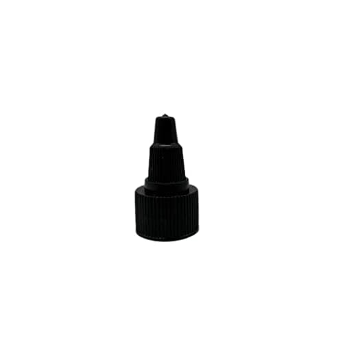 Natural Farms 2 oz Black Boston Plastic Bottles -12 Pack Empty Bottle Refillable - BPA Free - Essential Oils - Aromatherapy | Black Twist Top Cap - Made in the USA
