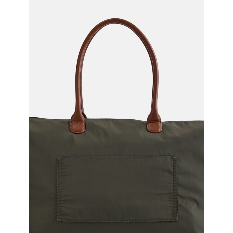 Women's Weekender Tote Bag with Multiple Pockets - Olive, Khaki, Navy, Black