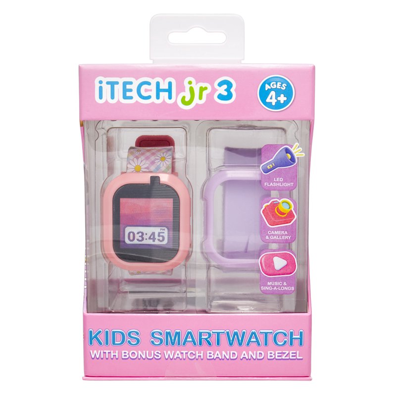 Kids Bluetooth Smartwatch with Interchangeable Straps & Bezel - Educational & Fun