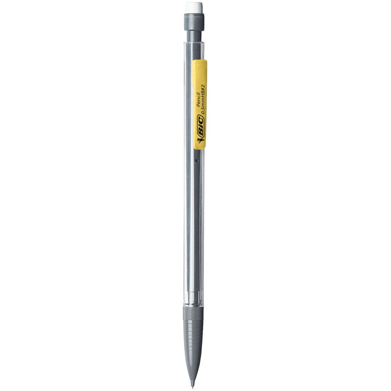 Mechanical Pencil 0.5mm Fine Point - Clear Barrel, Pack of 5