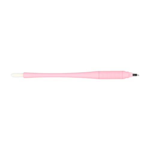 Mellie¡¯s Signature Microblading Pen ? Pack of 10 Disposable Eyebrow Tattoo Pens | Sterilized Blades C14 .18mm | Rubber Grip & Pigment Sponge | Professional Brow Tool (Pink)