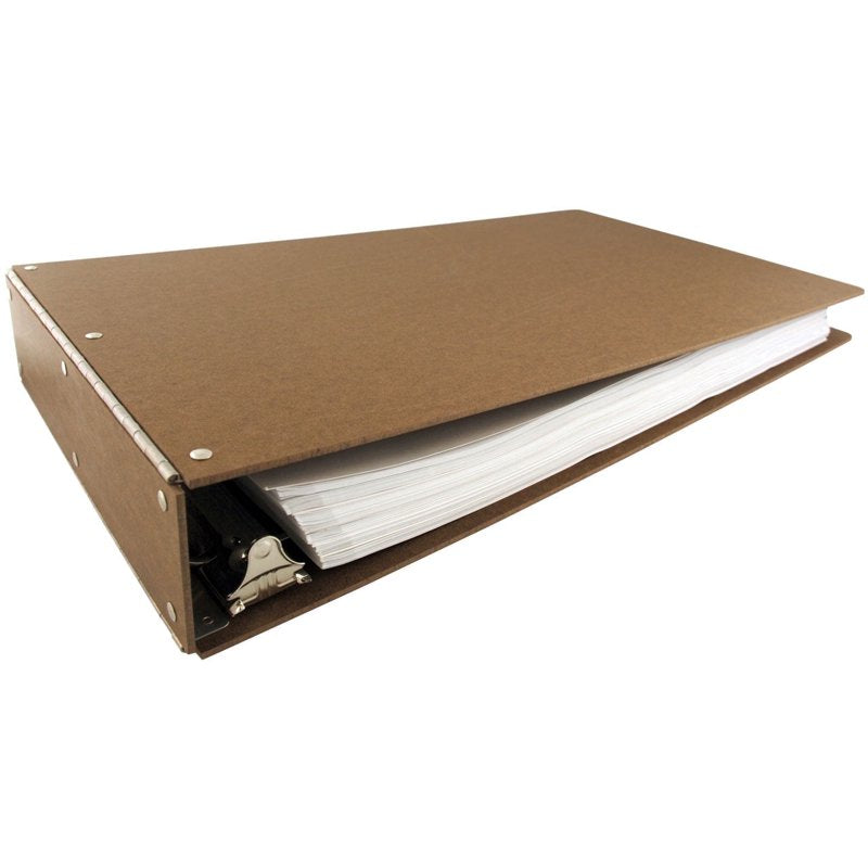 11x17 Hardboard Binder with Angled D-Rings - Professional Document Storage