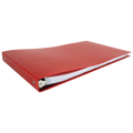 11x17 Poly Binder with 1-Inch Round Ring - Red Office Organizer