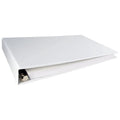 11x17 Vinyl Binder with Top Opening Pockets and 1.5 Inch Angle-D Rings - White