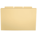 11x17 Manila File Folders - 60 Pack with 1/3 Tab Cut, Durable Cardstock