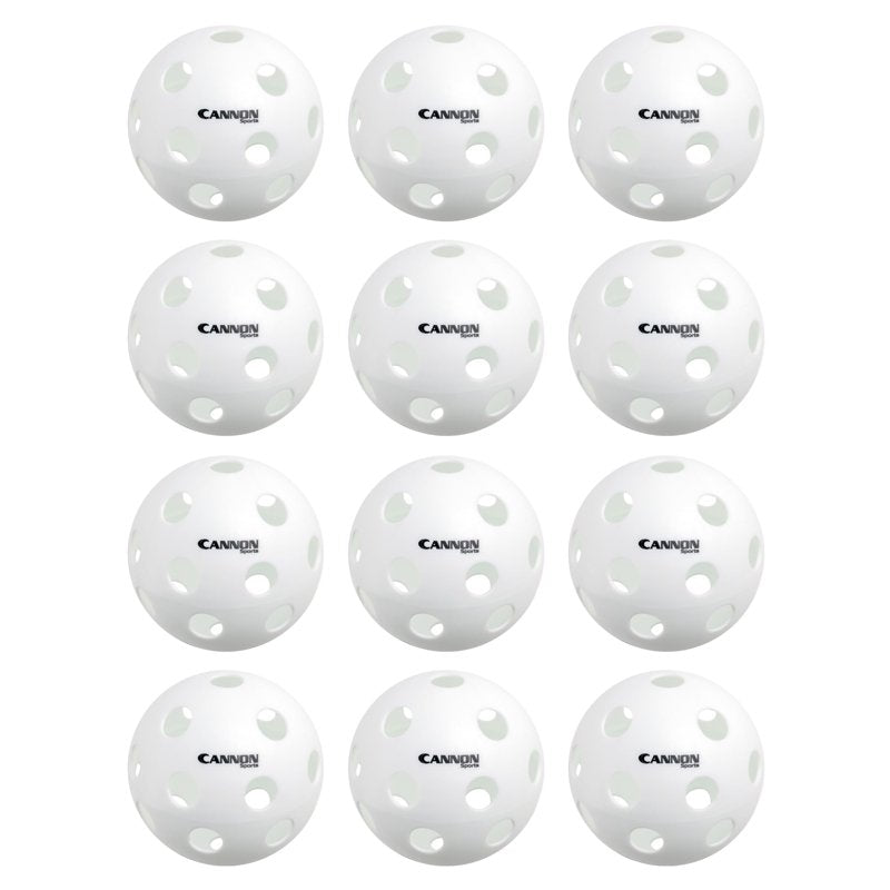 12-Inch Plastic Softballs - Official Size Practice Softballs for Hitting & Training - 12 Pack