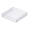 12x12 Clear Stackable Craft Storage Tray for Scrapbook & Office Supplies