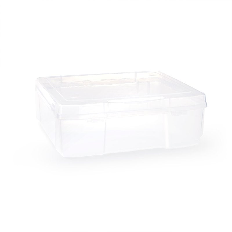 12x12 Craft Storage Case - Portable Organizer for Scrapbooks, Sewing, Art Supplies
