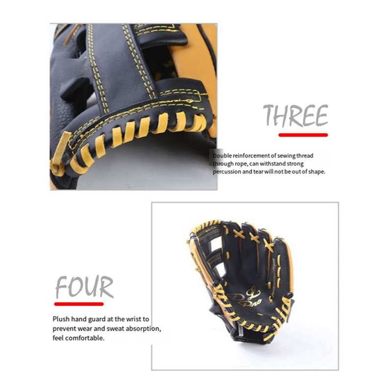 Adult 12.5-Inch Cowhide Baseball Glove for Softball & Baseball Fielding