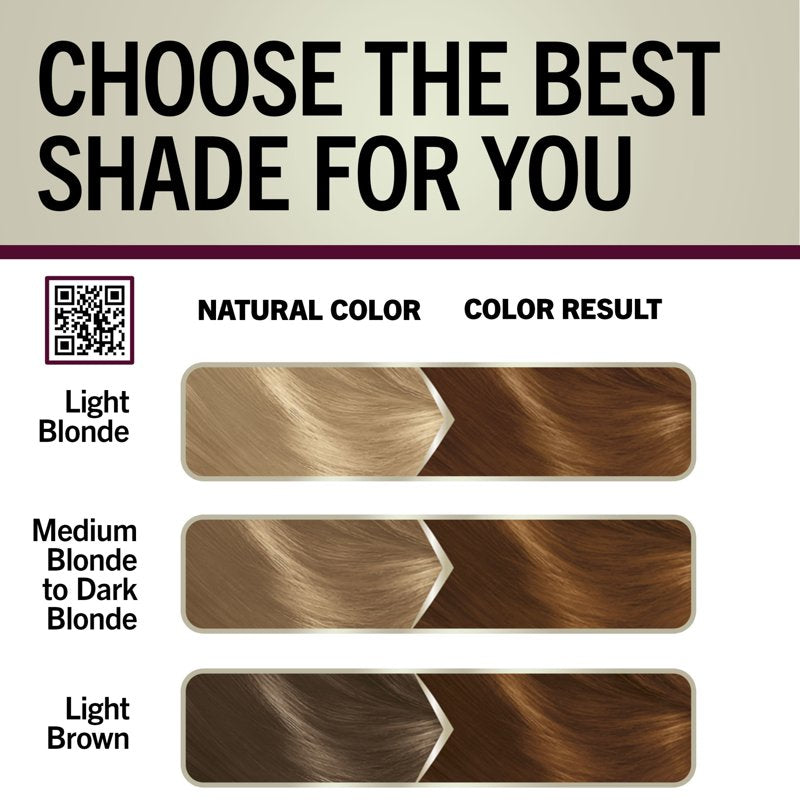 Permanent Hair Dye Kit with Keratin & Gray Coverage - Multiple Shades