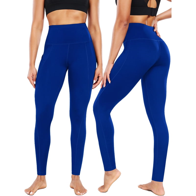 High Waist Yoga Leggings with Side Pocket, Breathable & Squat Proof for Workout