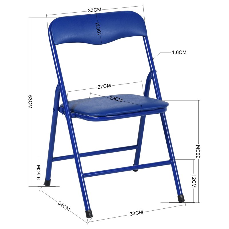 Kids Folding Play Table and Chair Set - Toddler Indoor & Outdoor Activity Furniture