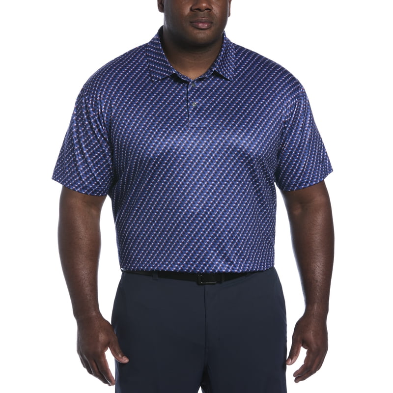 Men's Golf Polo Shirt with Toucans - Moisture Wicking, Sun Protection, Up to 5XL