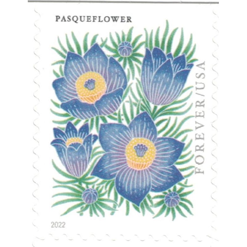 USPS Forever Postage Stamp Book of 20 Mountain Flora Flower Art First Class