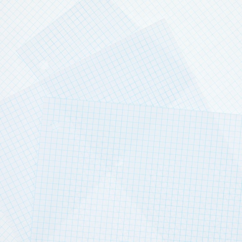 Graph Ruled Filler Paper - 5x5 Quad Grid, 80 Sheets, 8x10.5 Inches